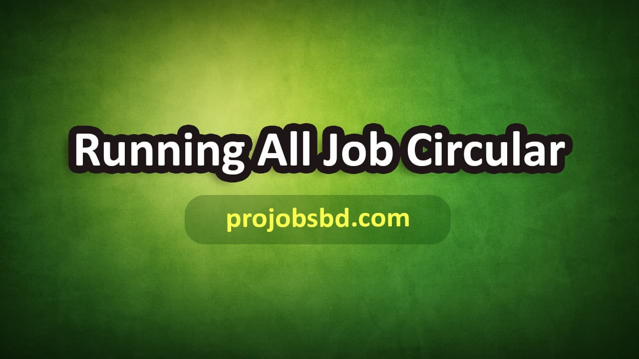 running all job circular